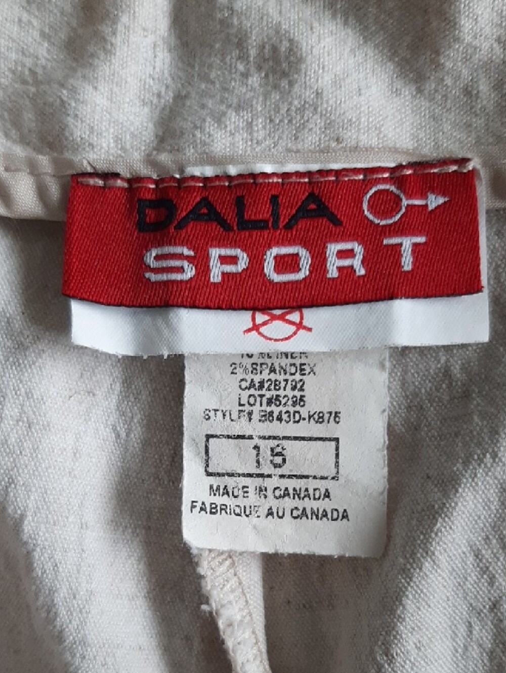 Dalia🤎COTTON/LINEN Vintage Wide-Leg Crop Pants Light Cream/Supple Pattern Sz 12 - Picture 5 of 12